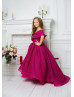 Hot Pink Glitter Flower Girl Dress Holiday Dress